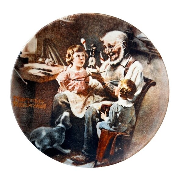 1977 Knowles Norman Rockwell First Limited Edition Collector Plate #24513R - Picture 2 of 7